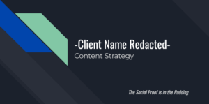 Content Strategy: Client Consult